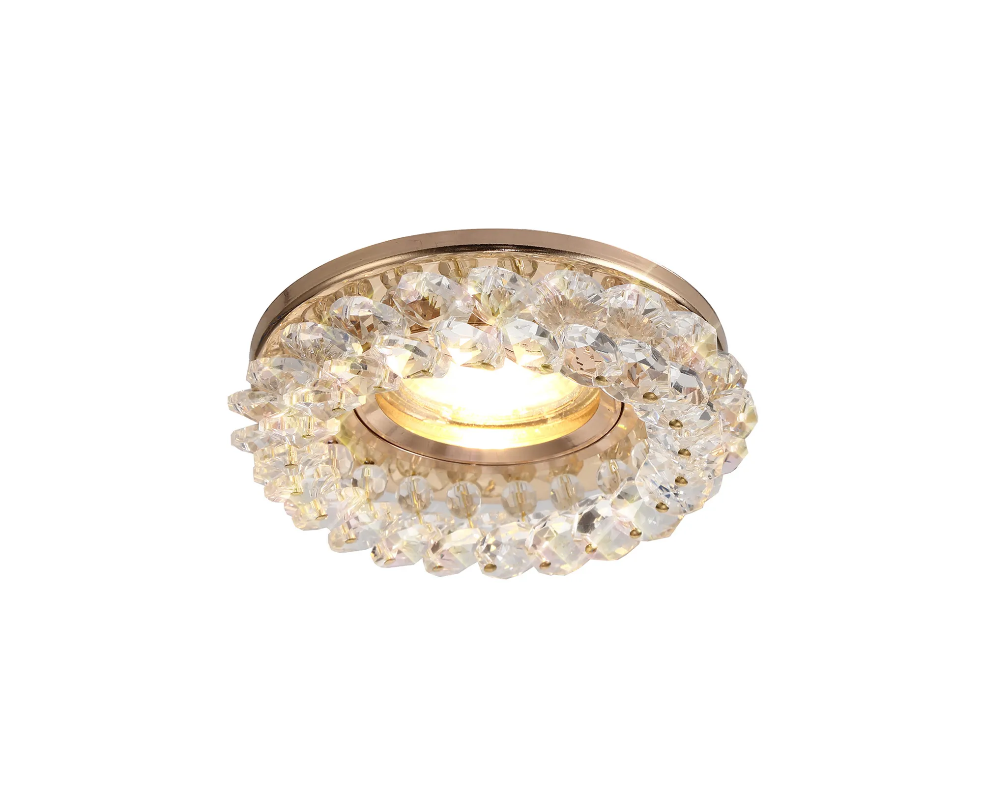 Crystal Cluster Downlight Round Rim Only IL30805FG  Diyas Crystal Downlights Clear
